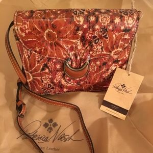 NWT Patricia Nash Van Sannio 70s Italian Leather